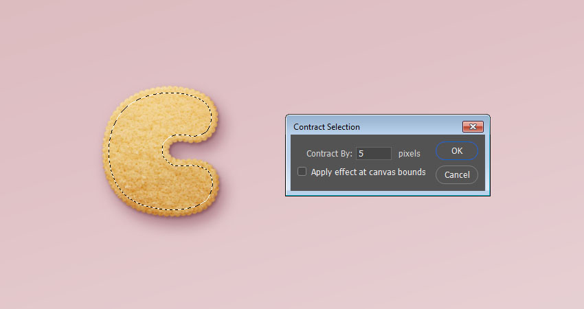 用PS制作美味的饼干字体