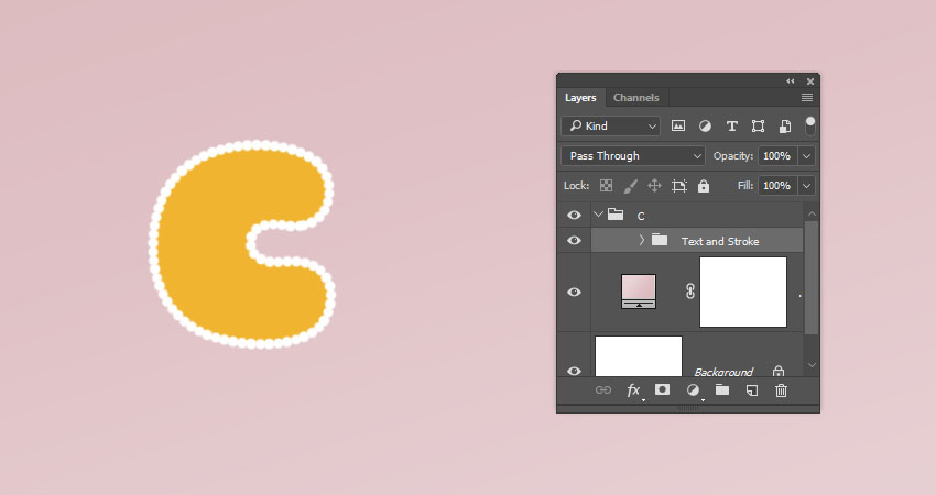 用PS制作美味的饼干字体