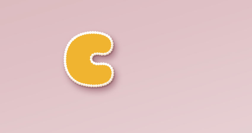 用PS制作美味的饼干字体