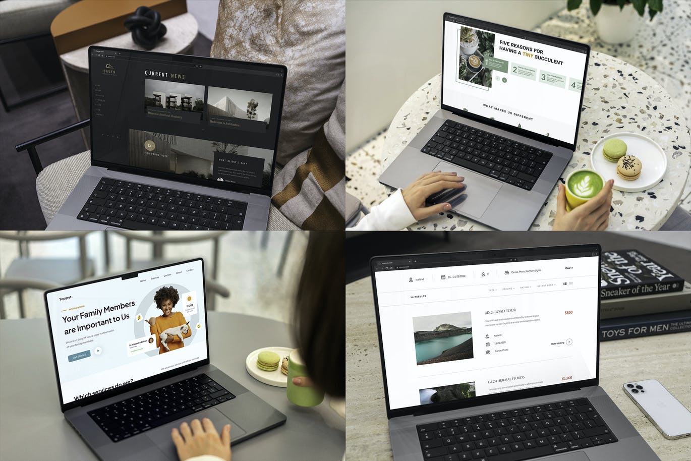 图片效果逼真的MacBook Pro 2021样机（PSD）