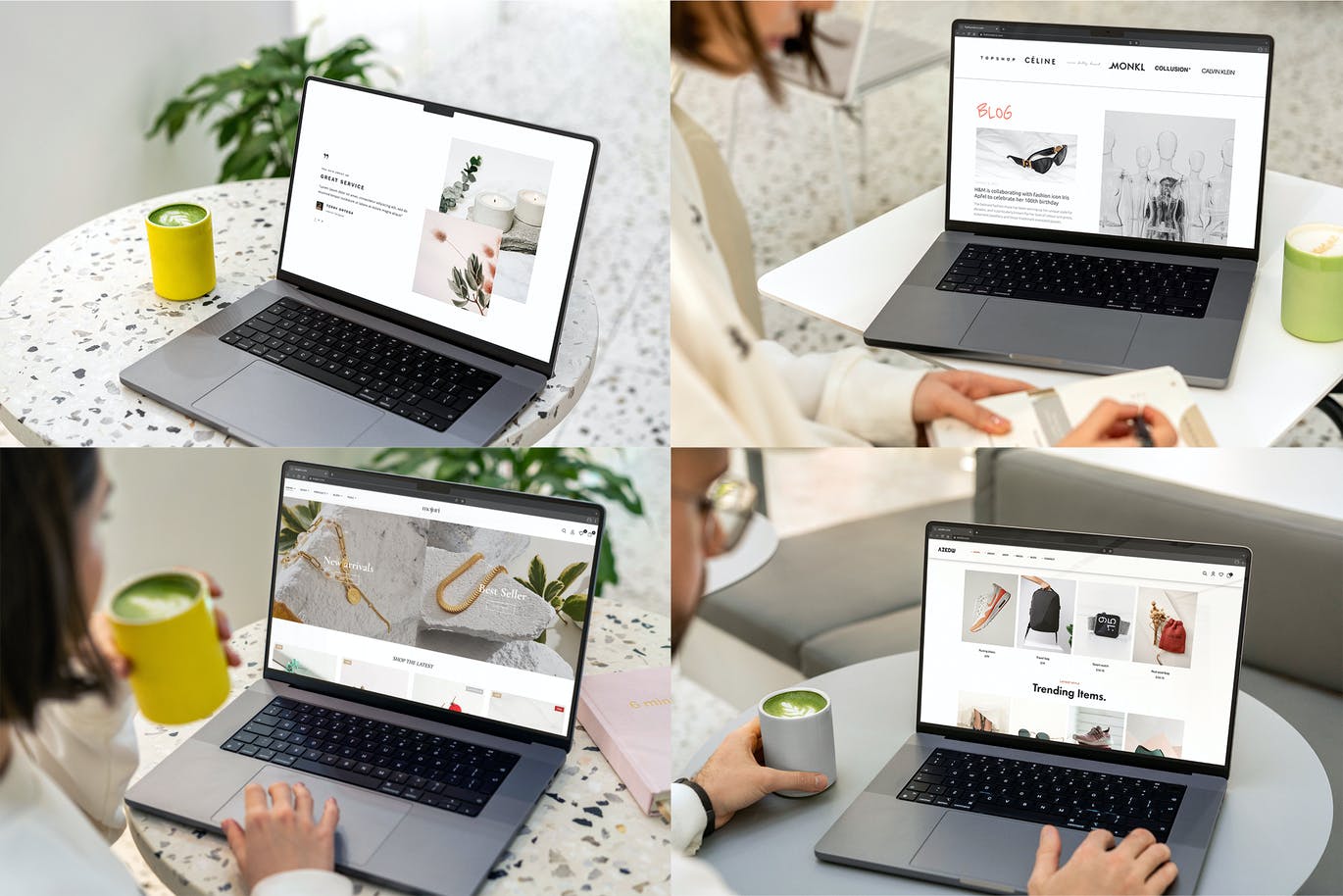 图片效果逼真的MacBook Pro 2021样机（PSD）