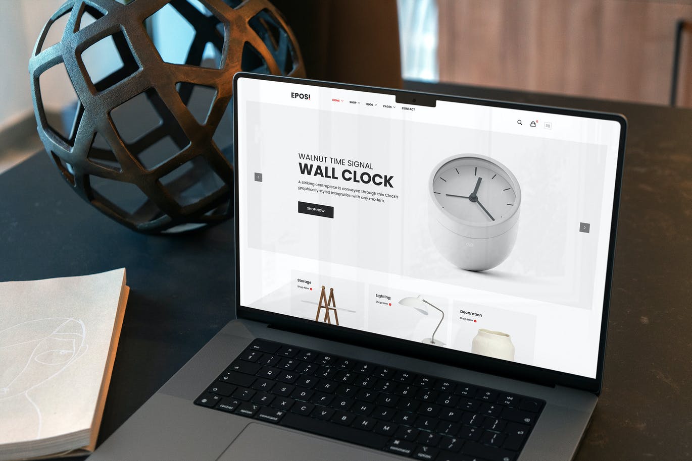 图片效果逼真的MacBook Pro 2021样机（PSD）