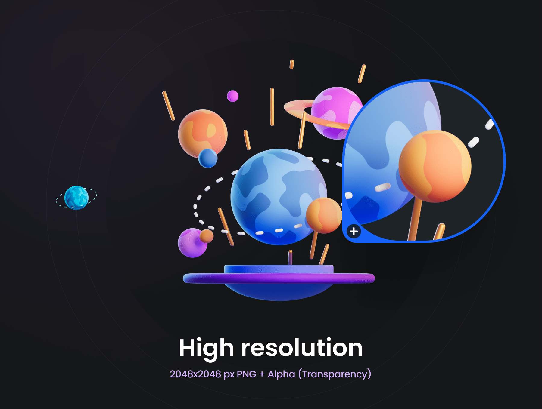 40个漂亮的卡通风格C4D图标