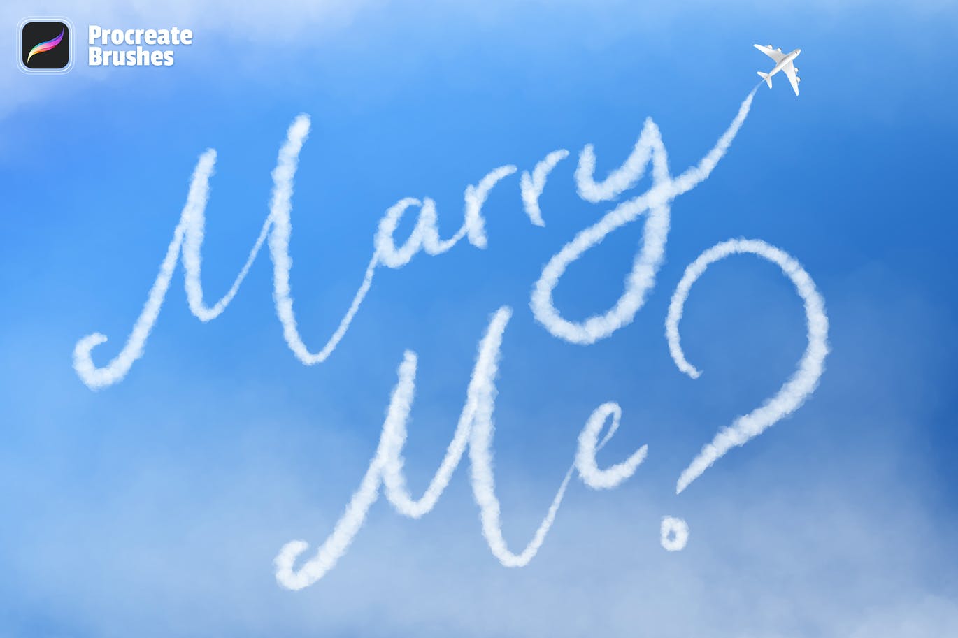 高品质的云彩云雾procreate笔刷大集合