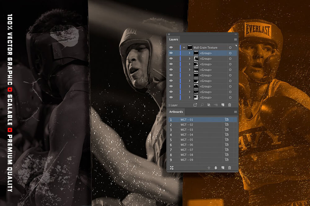 9个矢量噪点墙壁纹理划痕背景