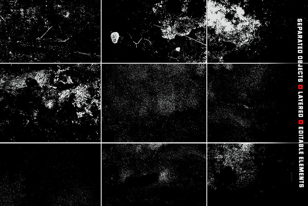 9个矢量噪点墙壁纹理划痕背景