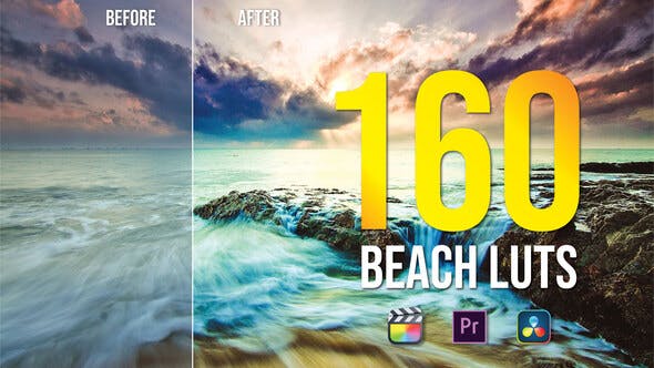 160种户外海滩VLOG度假LUT调色预设
