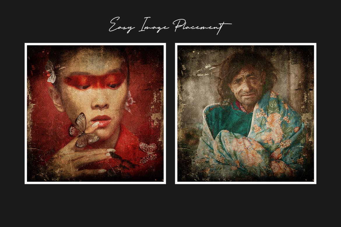 PS一键生成高品质复古质感老照片效果