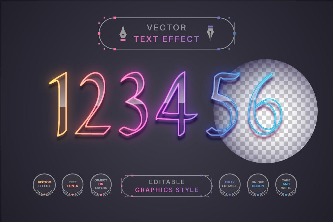 一步生成酷炫渐变彩色特效字体效果