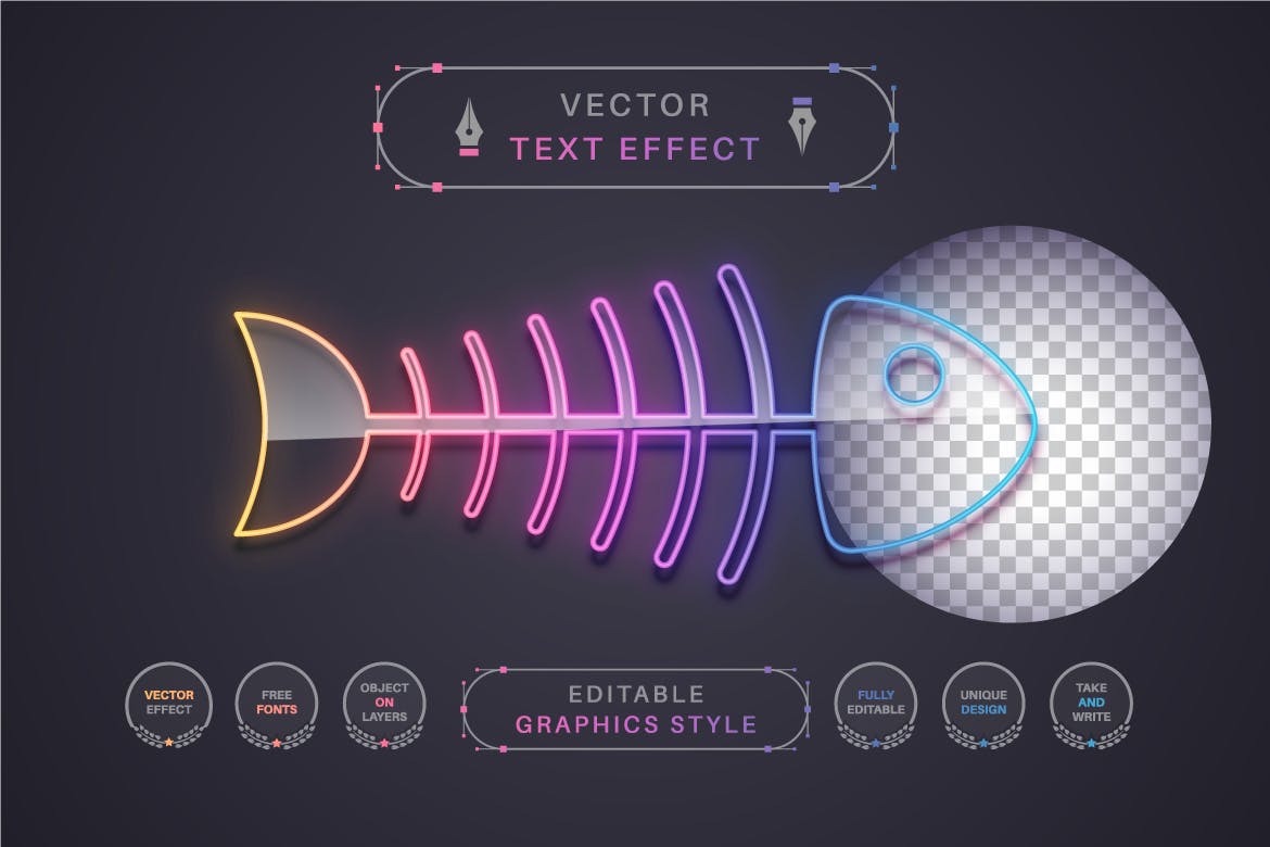 一步生成酷炫渐变彩色特效字体效果
