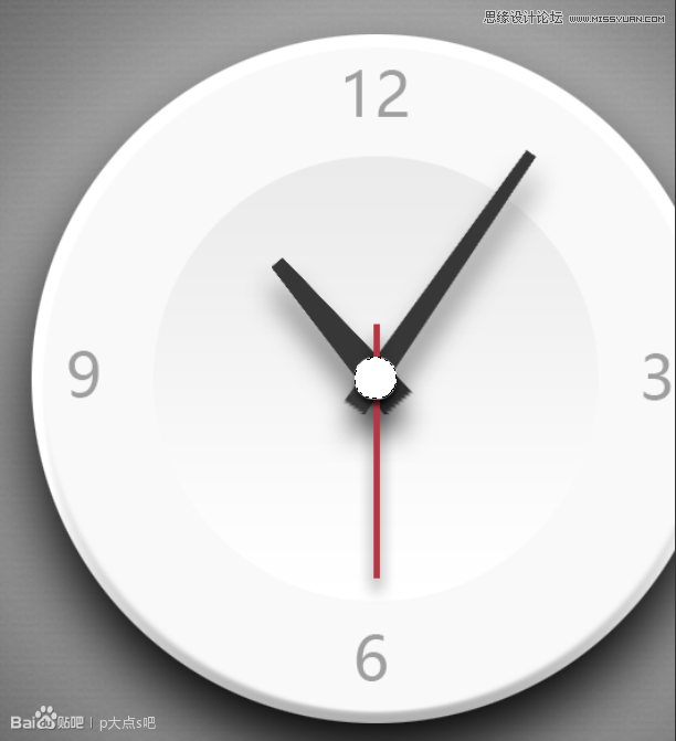 Photoshop绘制立体时尚的钟表效果图