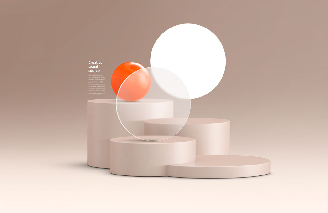 阶梯展示创意视觉海报设计PSD模板