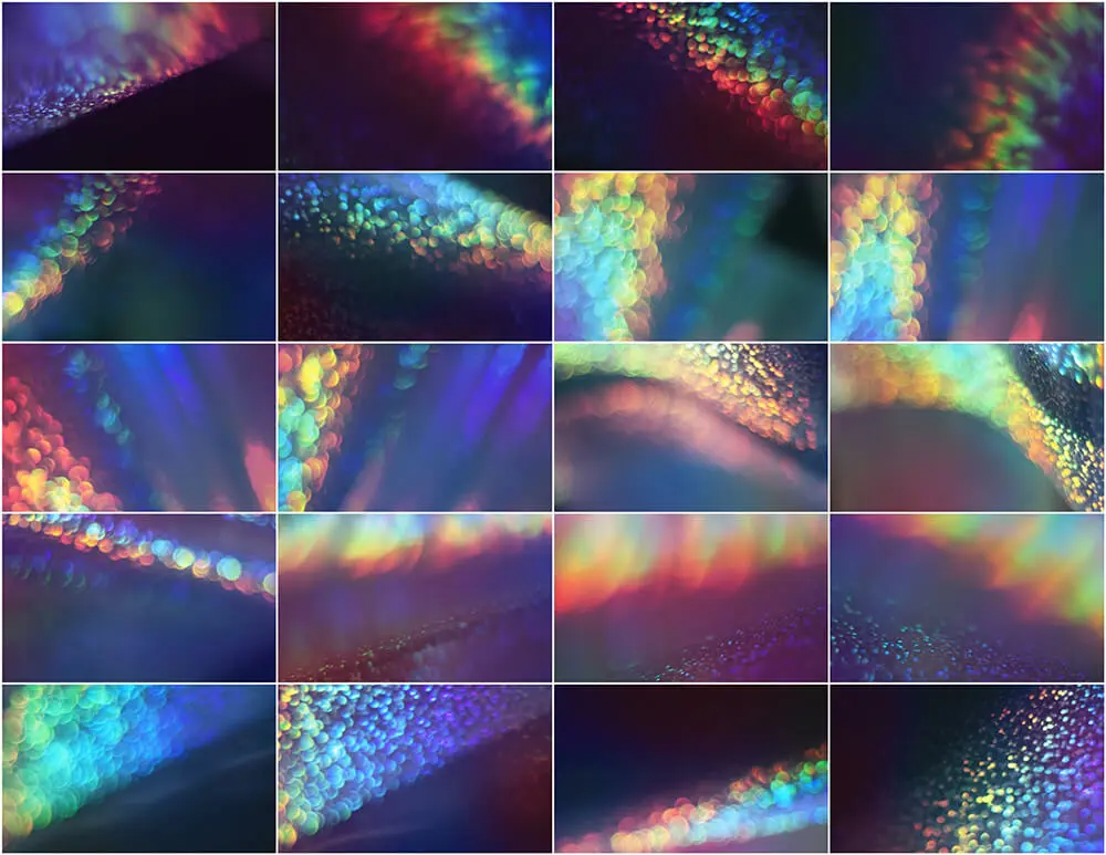 彩虹散景照片叠层JPG图片素材