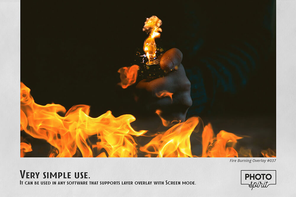 效果惊人的火焰燃烧照片叠层JPG素材