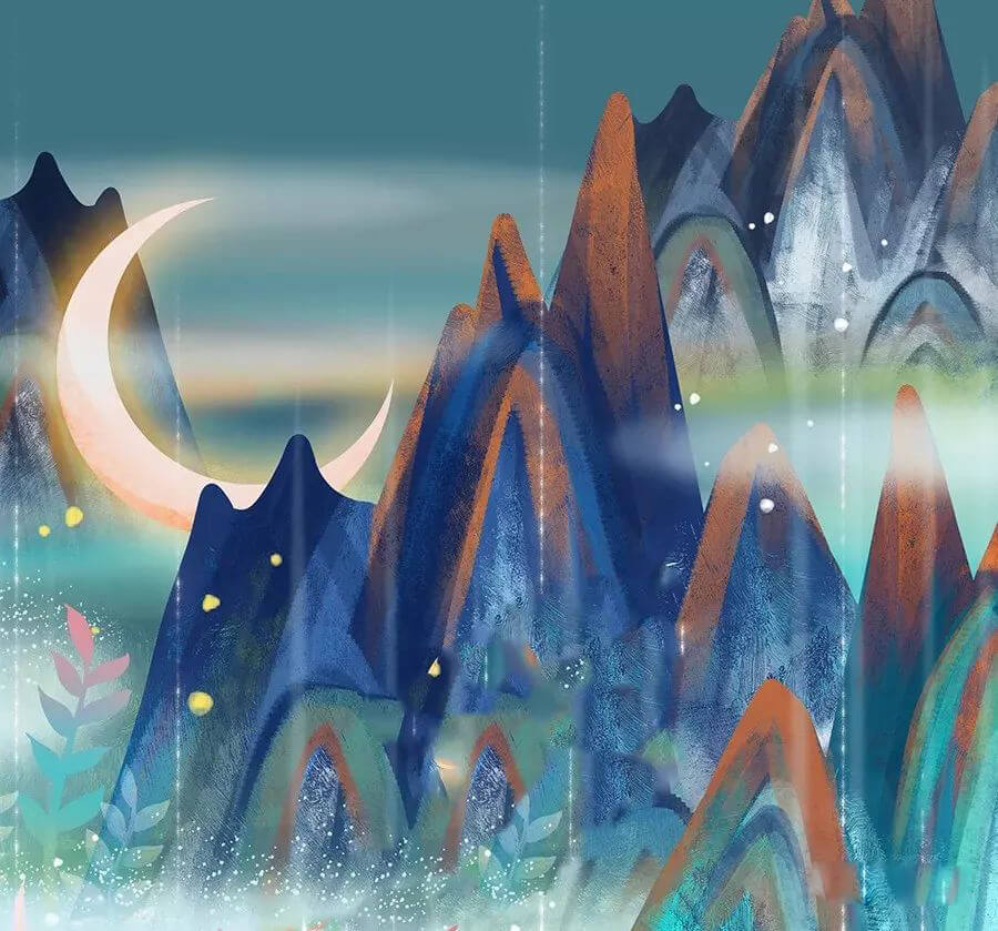 想做绝美敦煌壁画设计?这里有敦煌插画PSD源文件和岩彩质感笔刷!