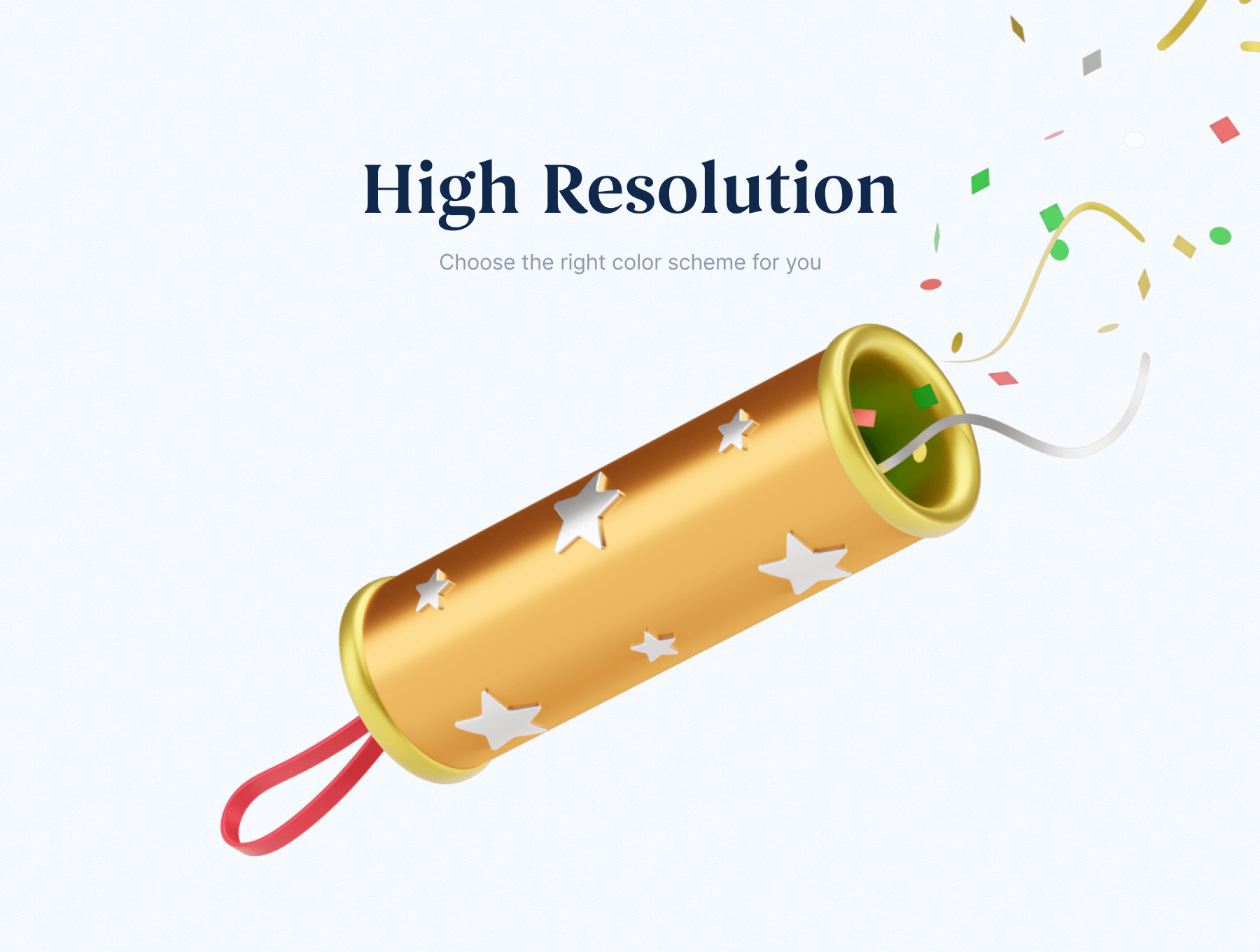 19个圣诞主题红绿清爽3D图标(Blender)