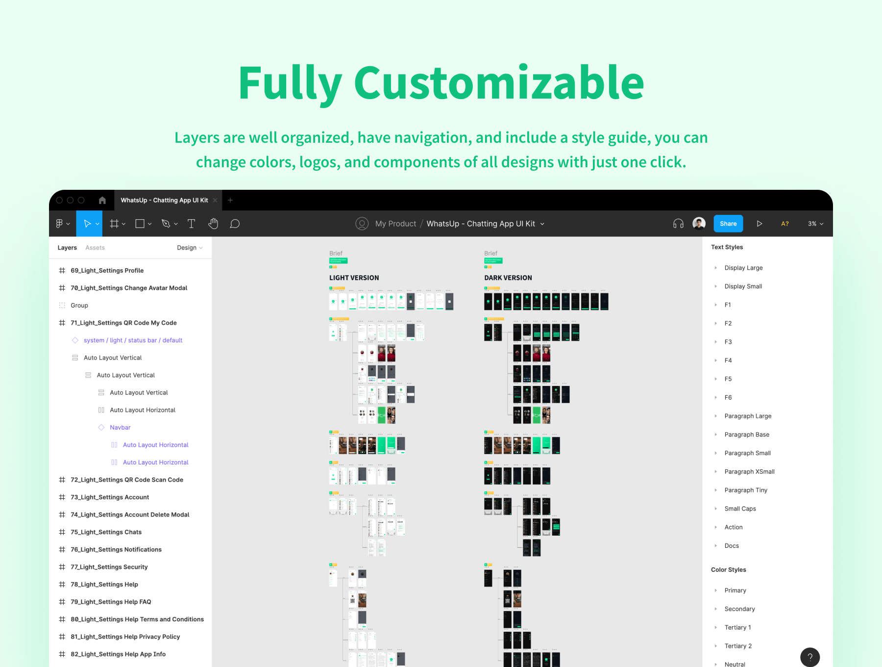 160个绿色清新聊天应用APP UI界面包