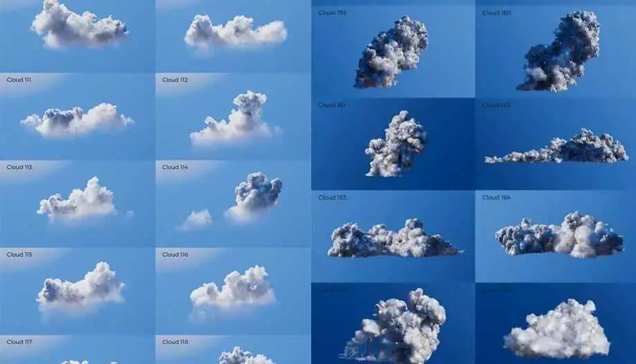 神仙级VDB体积云模型!让你的3D设计图更惊艳!