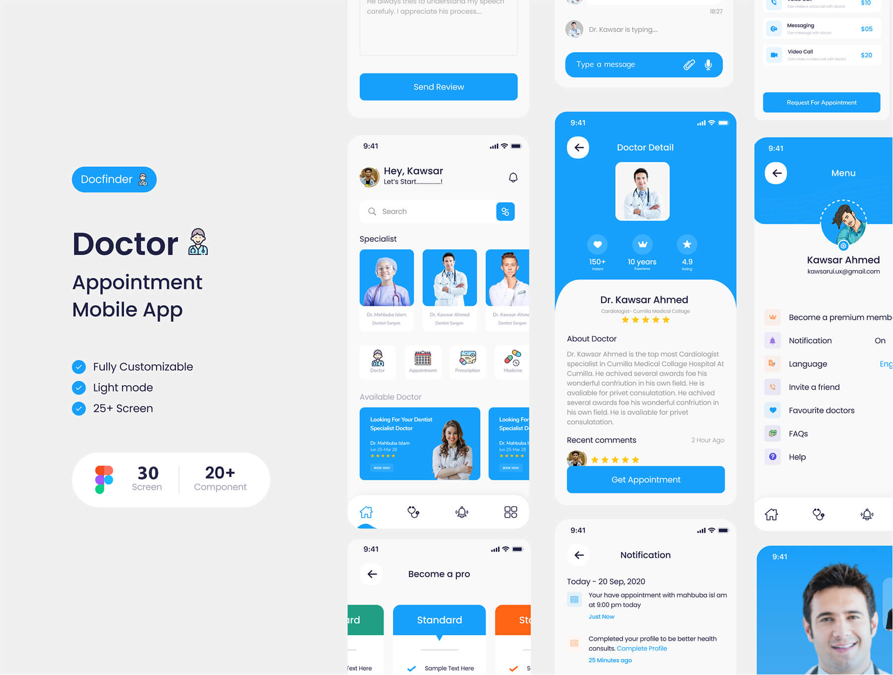 医疗APP UI界面怎么做?这30个医生预约APP界面请收下