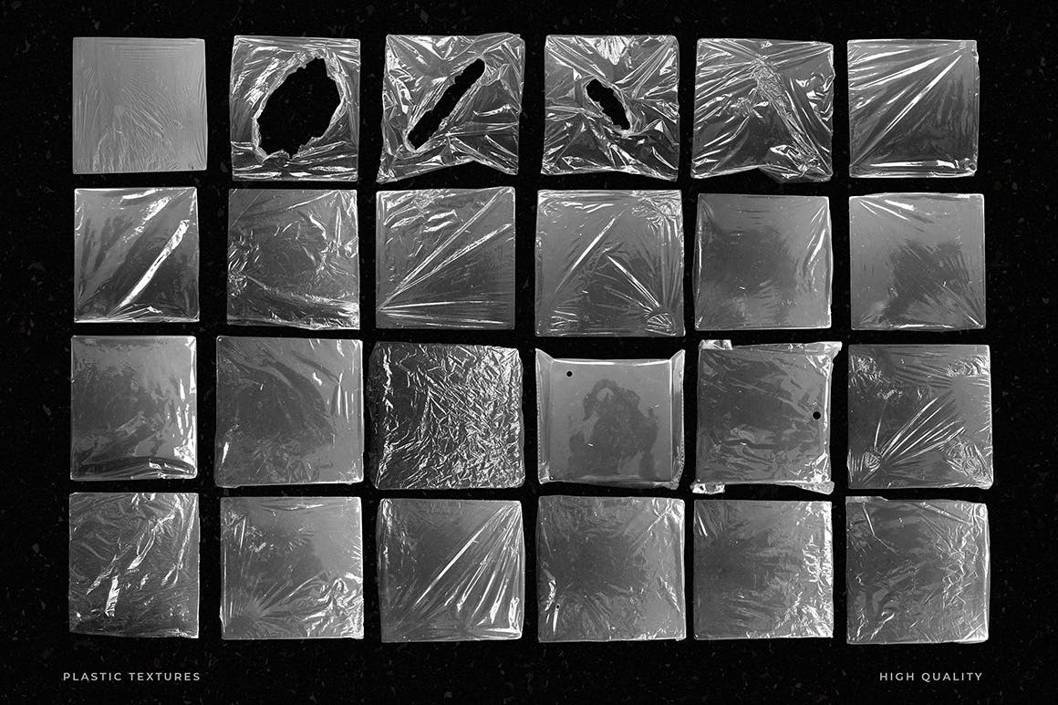 一套逼真的塑料质感背景纹理图片素材包