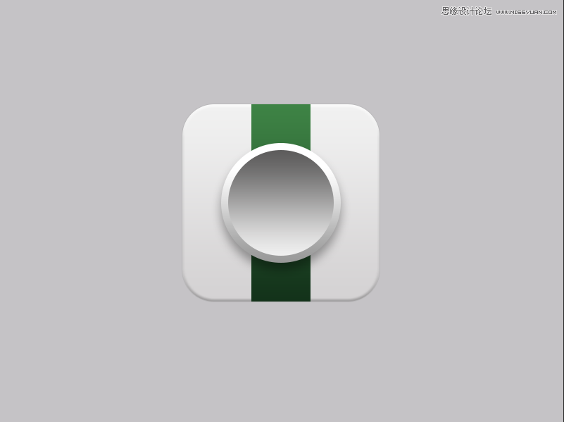 PS绘制立体双镜头相机APP图标