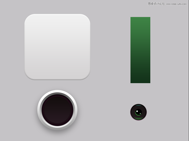 PS绘制立体双镜头相机APP图标