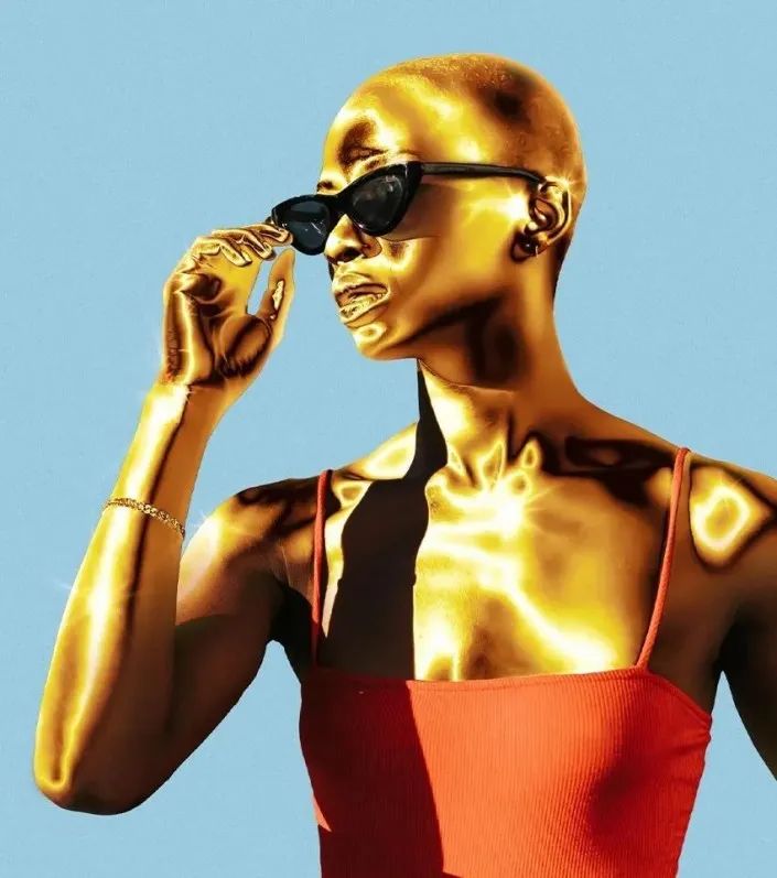 通过PHOTOSHOP给人物打造金属质感效果