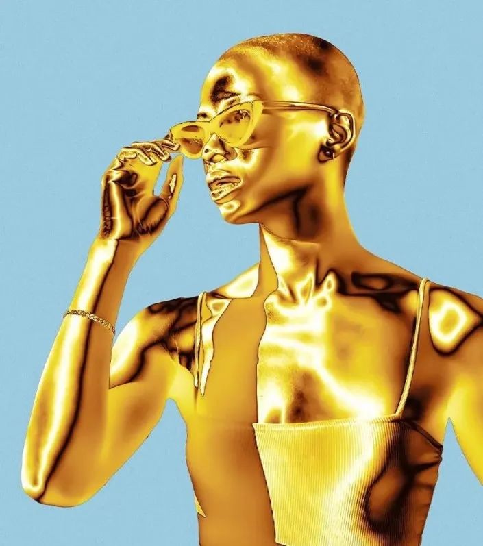 通过PHOTOSHOP给人物打造金属质感效果