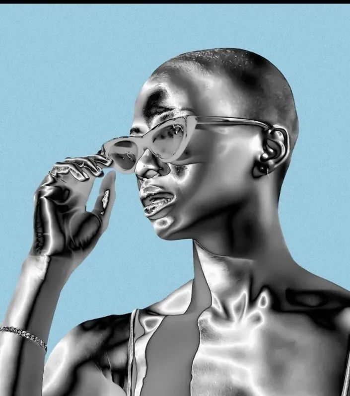 通过PHOTOSHOP给人物打造金属质感效果