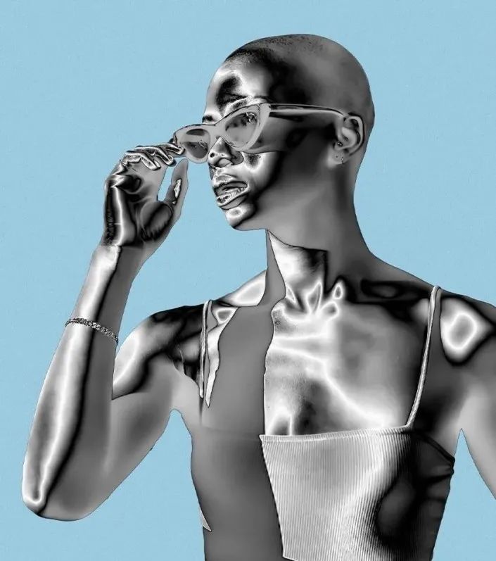 通过PHOTOSHOP给人物打造金属质感效果