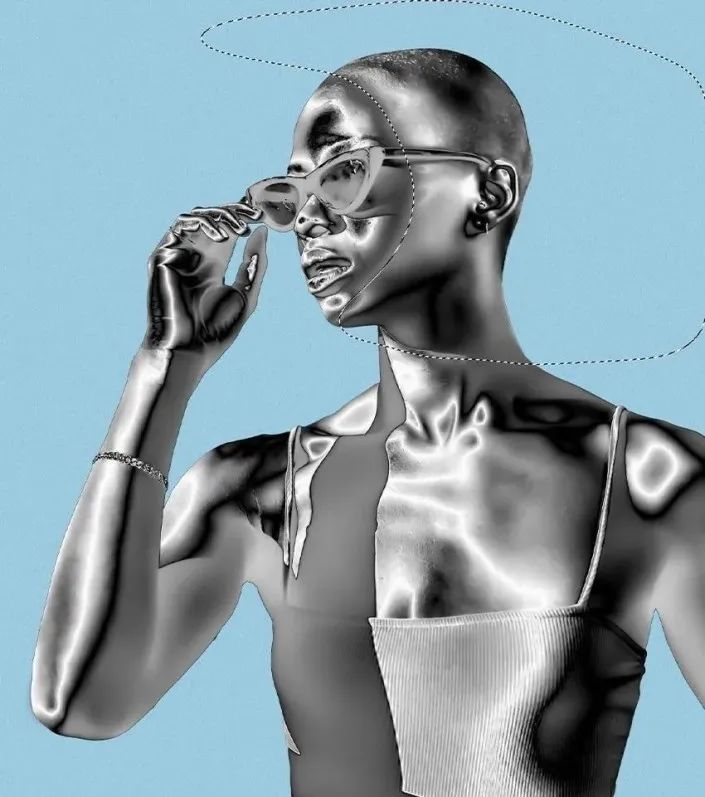 通过PHOTOSHOP给人物打造金属质感效果