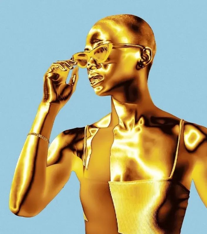 通过PHOTOSHOP给人物打造金属质感效果