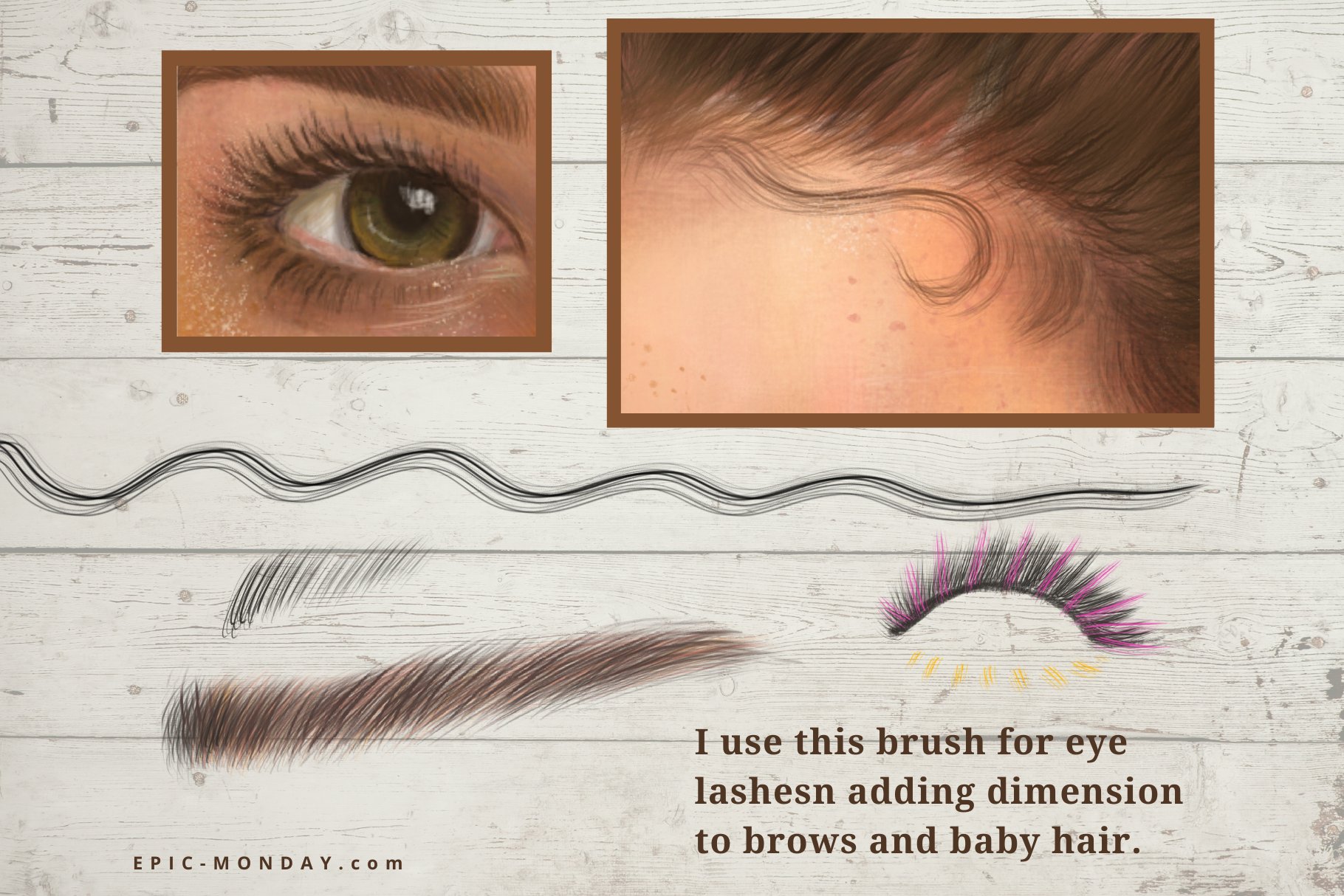 15个逼真人物肖像Procreate笔刷素材下载