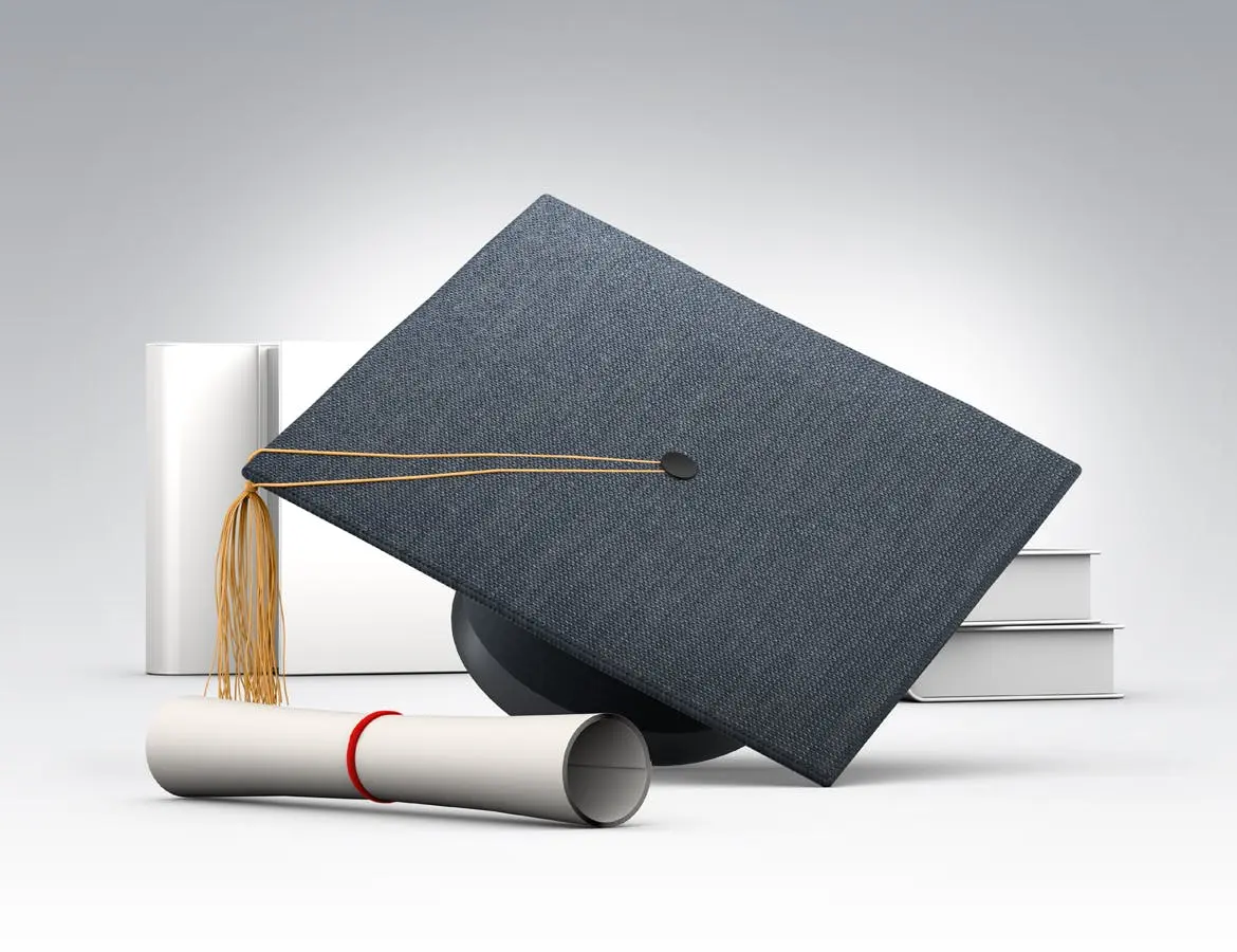 真实质感学位毕业生帽子PSD素材