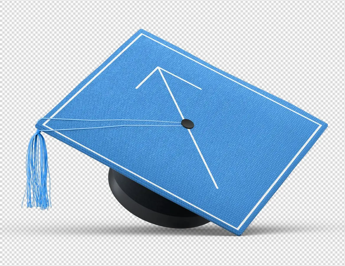 真实质感学位毕业生帽子PSD素材