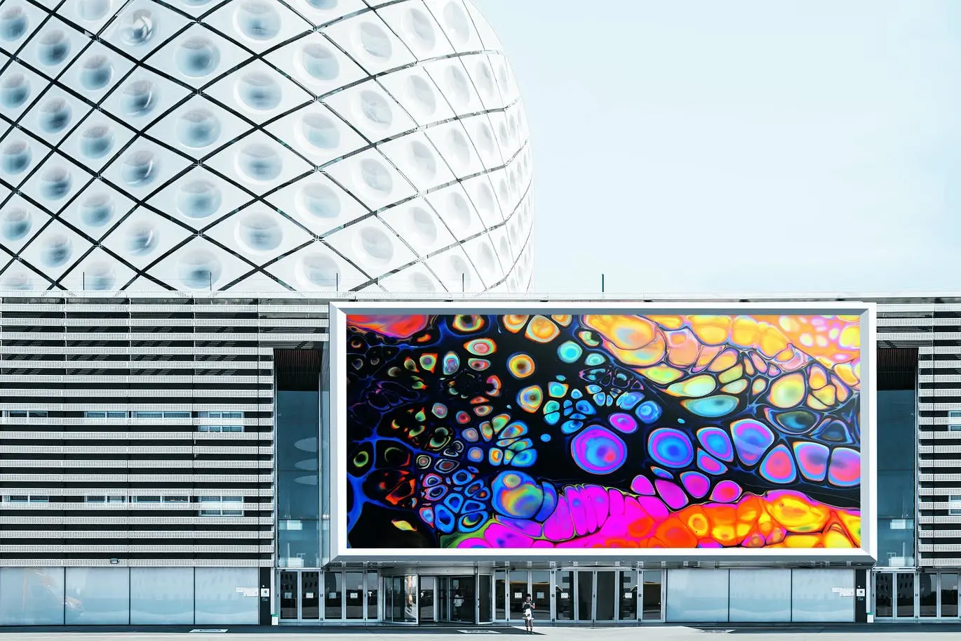 户外广告设计展示PSD样机素材