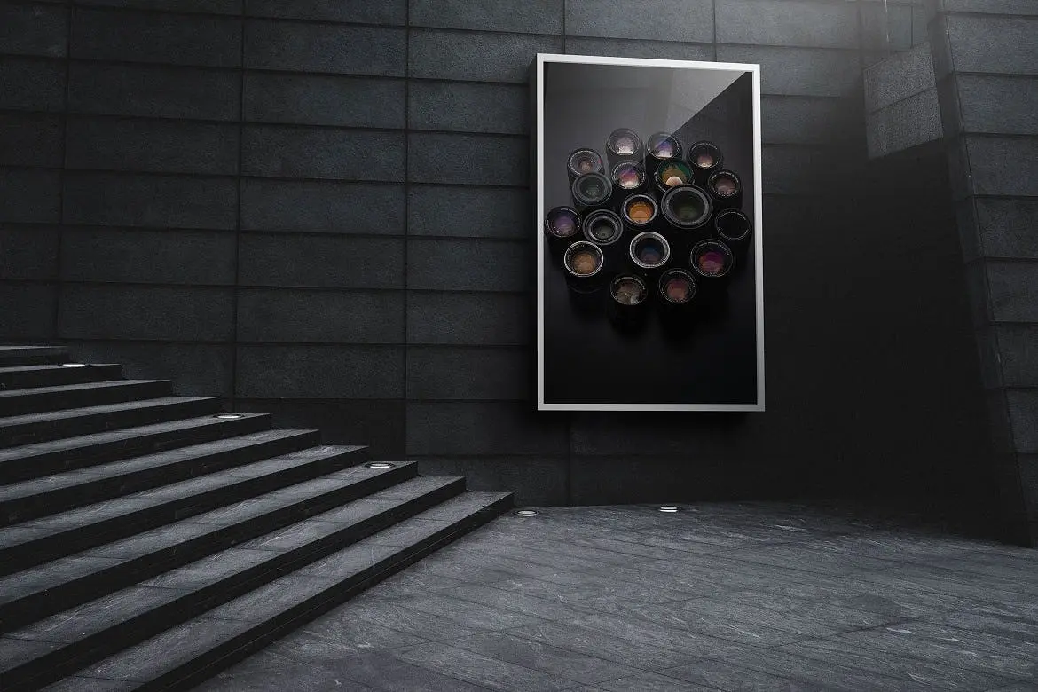 户外广告设计展示PSD样机素材