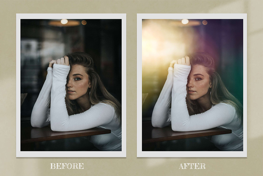 电影数字散景光效照片叠层图片素材