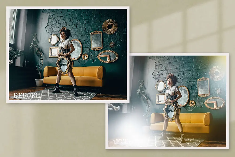 电影数字散景光效照片叠层图片素材