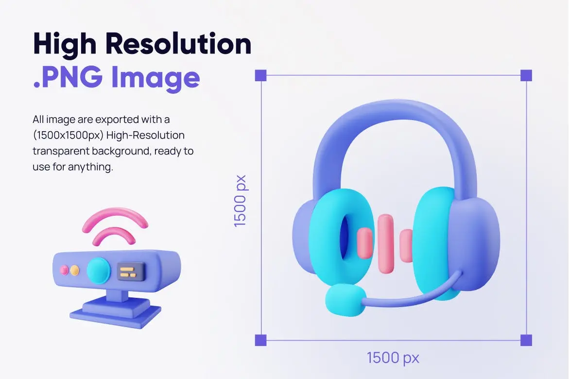 一套娱乐游戏类3D图标素材