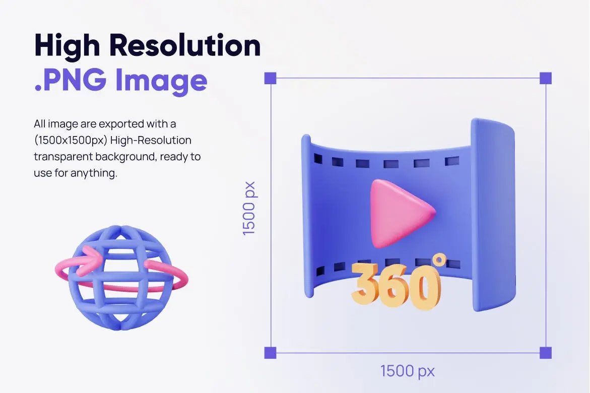 无人机主题3D图标素材