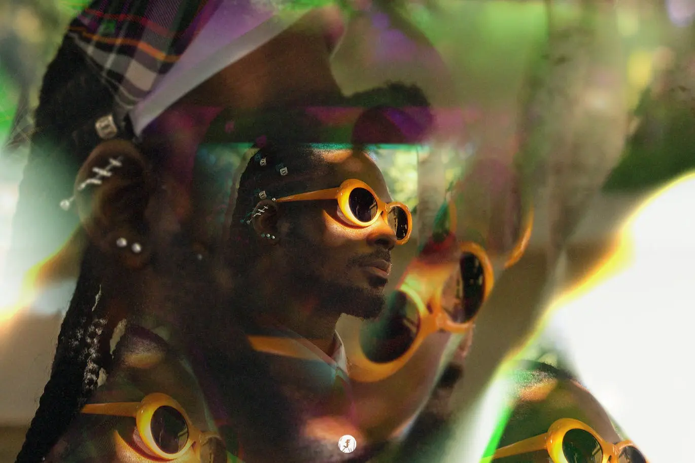 一套魔幻抽象万花筒照片效果PSD样式素材