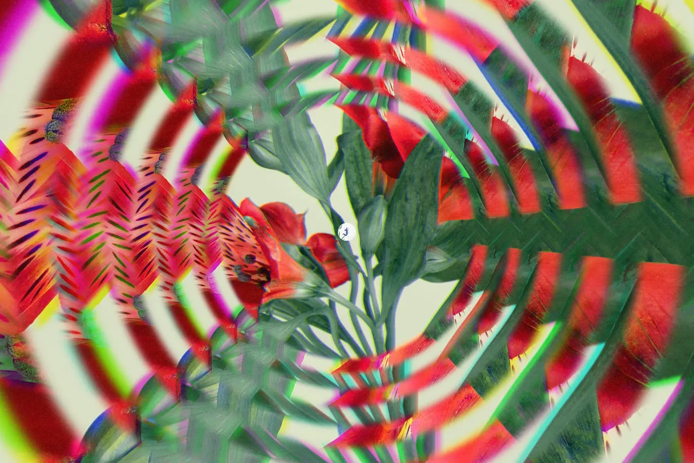 一套魔幻抽象万花筒照片效果PSD样式素材