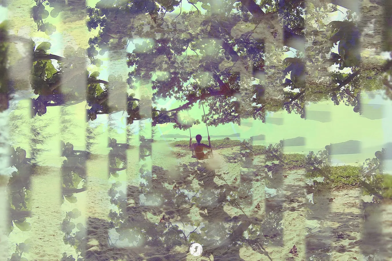 一套魔幻抽象万花筒照片效果PSD样式素材