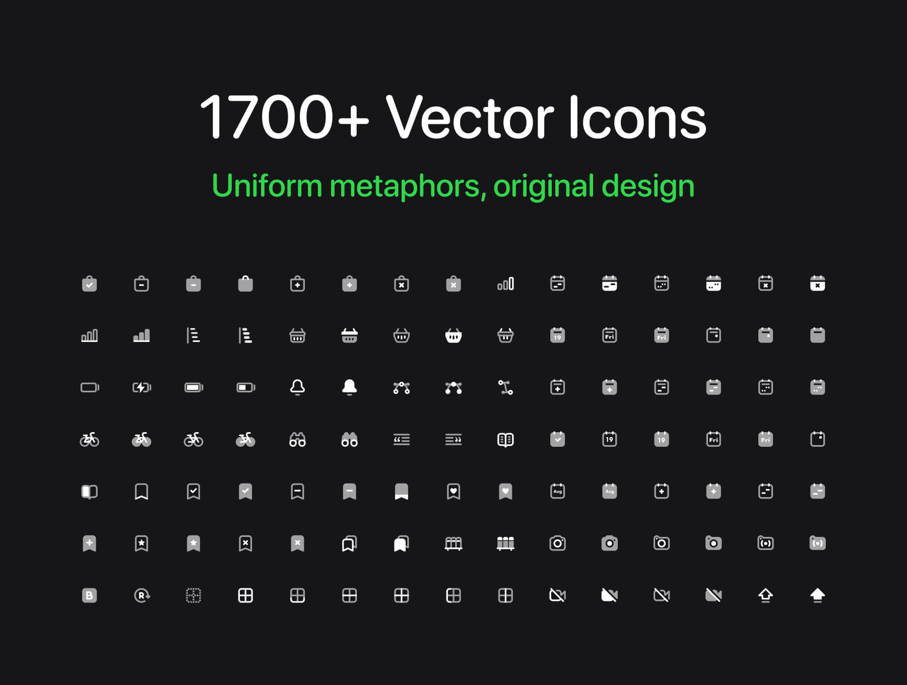 1700多个适用于多平台的界面图标素材包