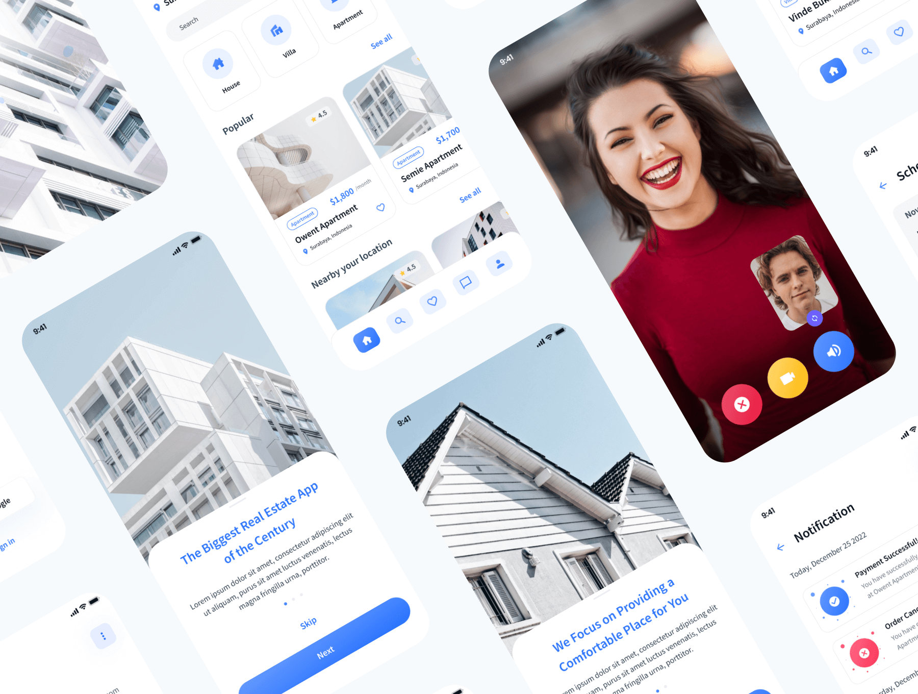 116个拥有设计系统的在线房产交易APP UI界面