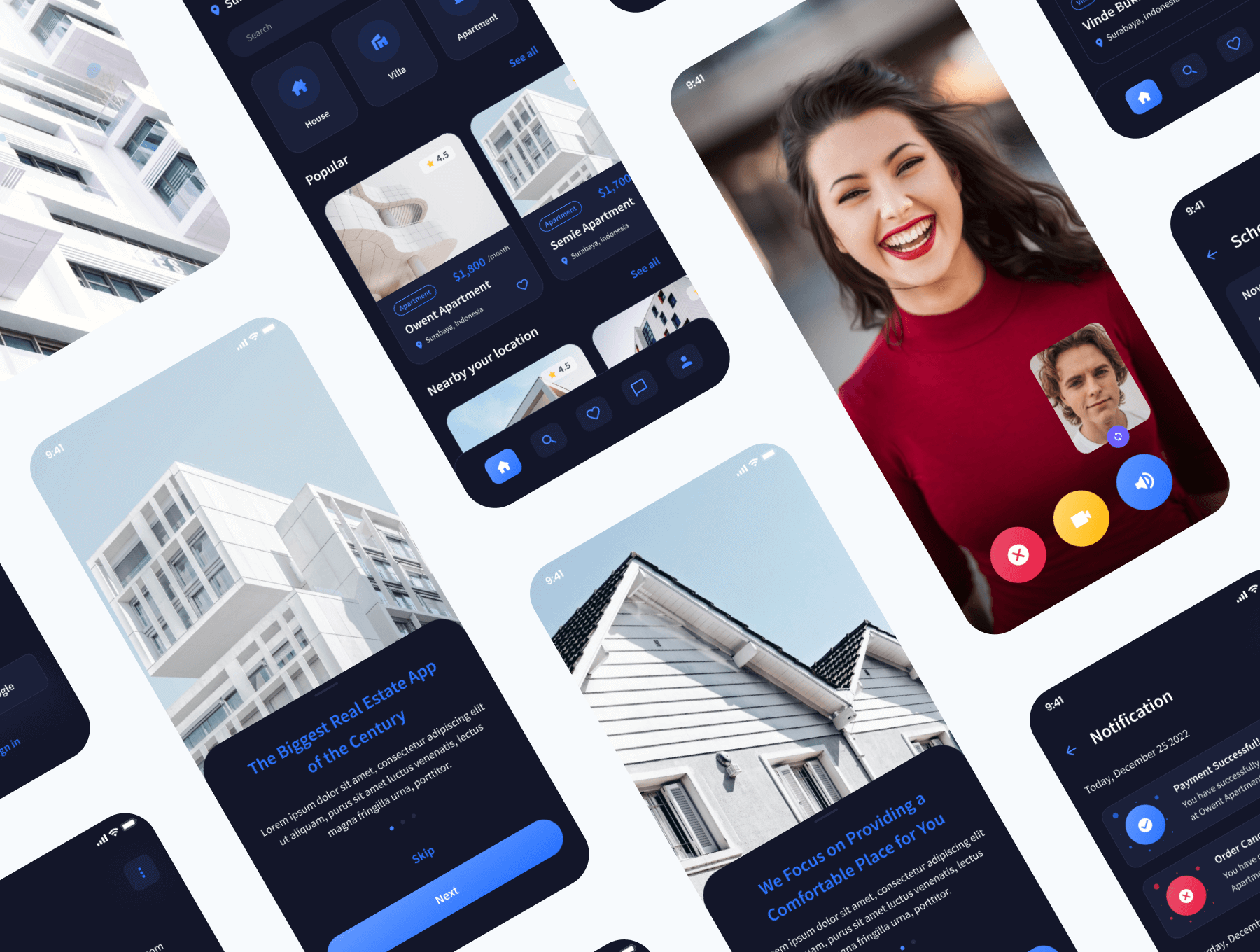 116个拥有设计系统的在线房产交易APP UI界面