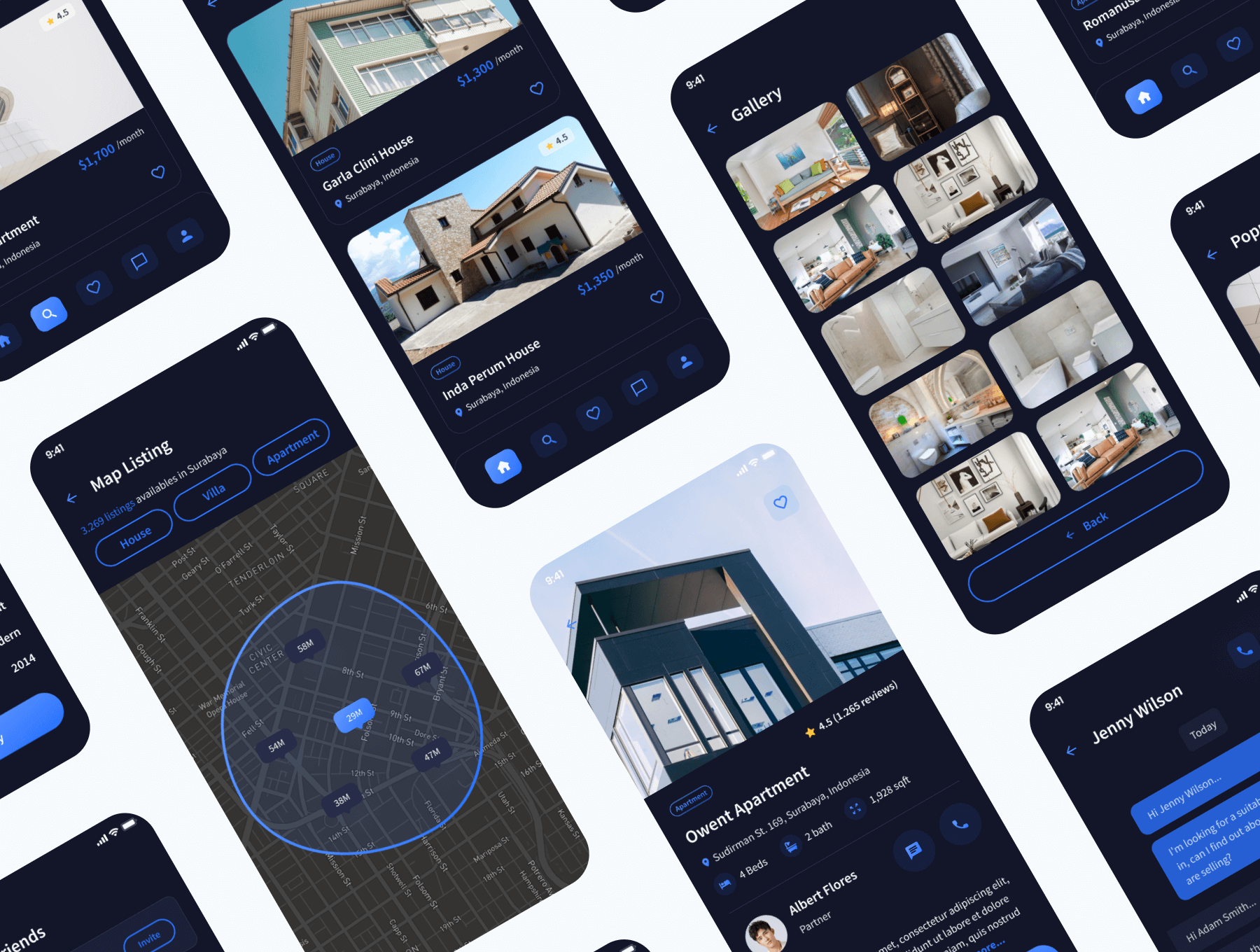 116个拥有设计系统的在线房产交易APP UI界面
