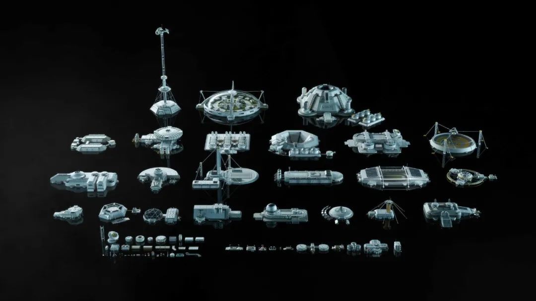 Kitbash3D–Lunar Base月球基地太空设备模型礼包