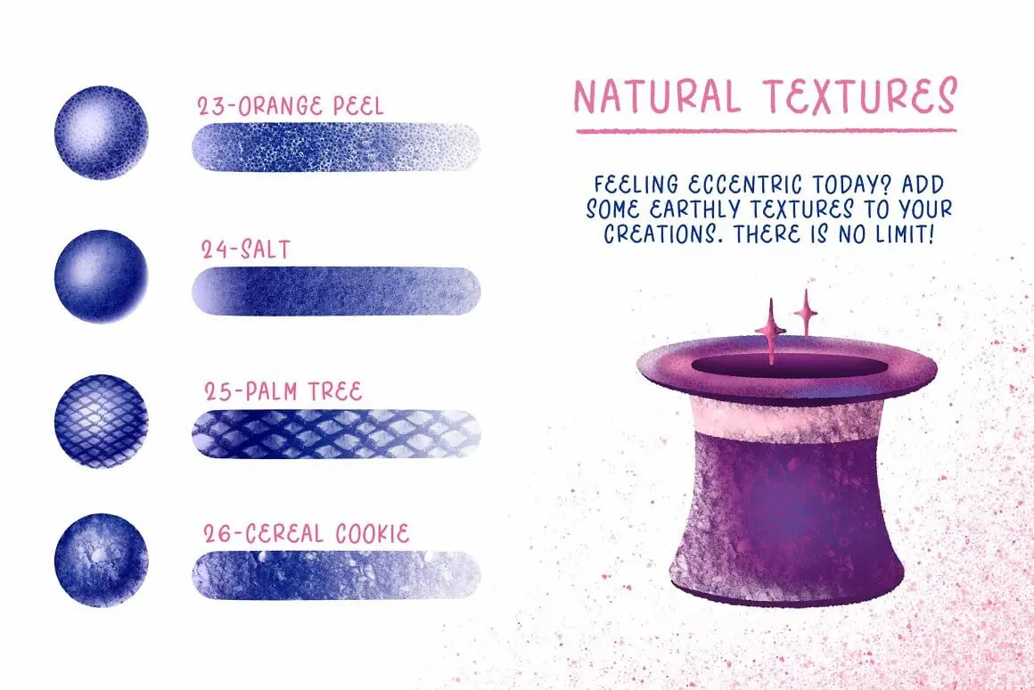 淡化阴影主题Procreate插画笔刷素材